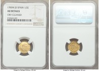 Charles III gold 1/2 Escudo 1783 M-JD AU Details (Obverse Cleaned) NGC, Madrid mint, KM415.1.

HID09801242017