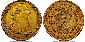 Charles III gold 2 Escudos 1788 M-M XF40 NGC, Madrid mint, KM417.1a. Last year of three year type. 

HID09801242017