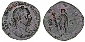 IMPERIO ROMANO
TRAJANO DECIO
Sestercio. AE. R/DACIA. S.C. 18,63 g. RIC.101B. MBC+/MBC