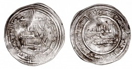 MONEDAS ÁRABES
CALIFATO DE CÓRDOBA
ABD AL RANHMAN III
Dírhem. AR. Medina Azzahra. 349 H. V.444. Alabeada, si no MBC-