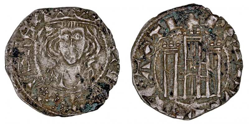 MONEDAS MEDIEVALES
CORONA CASTELLANO LEONESA
PEDRO I
Dinero. VE. Burgos. Con ...