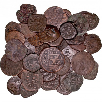MONARQUÍA ESPAÑOLA
LOTES DE CONJUNTO
Lote de 40 monedas. AE. Todas de los Aust...
