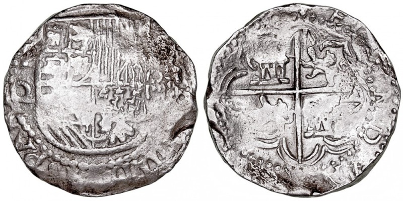 MONARQUÍA ESPAÑOLA
FELIPE III
4 Reales. AR. Potosí Q. s/f. 13,41 g. Cal.243. L...