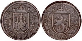 MONARQUÍA ESPAÑOLA
FELIPE III
8 Maravedís. AE. Segovia. 1603. Cal.759. MBC