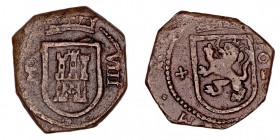 MONARQUÍA ESPAÑOLA
FELIPE IV
8 Maravedís. AE. Madrid. (1626). Cal.1414. BC+