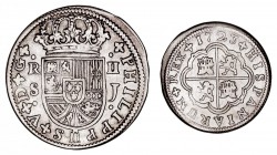 MONARQUÍA ESPAÑOLA
FELIPE V
2 Reales. AR. Sevilla J. 1723. 5,11 g. Cal.1425. MBC