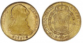MONARQUÍA ESPAÑOLA
CARLOS III
4 Escudos. AV. Sevilla CM. 1787. 13,47 g. Cal.411. MBC/MBC+