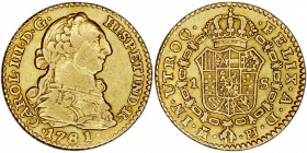 MONARQUÍA ESPAÑOLA
CARLOS III
Escudo. AV. Madrid PJ. 1781. 3,36 g. Cal.624. MBC+