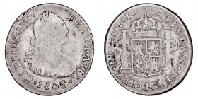 MONARQUÍA ESPAÑOLA
CARLOS IV
2 Reales. AR. Lima IJ. 1803. 6,52 g. Cal.950. BC+