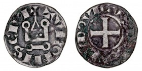 MONEDAS EXTRANJERAS
FRANCIA
Luis IX. Dinero. VE. Tournois. (1226-1270). DUP.193. BC-/BC+