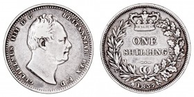 MONEDAS EXTRANJERAS
GRAN BRETAÑA
Guillermo IV. Shilling. AR. 1837. 5,56 g. KM.713. MBC