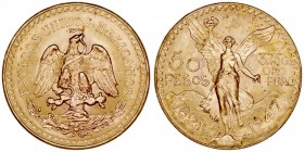 MONEDAS EXTRANJERAS
MÉJICO
50 Pesos. AV. 1947. 41,65 g. KM.481. EBC+