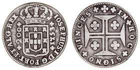 MONEDAS EXTRANJERAS
PORTUGAL
José I. 200 Reis. AR. 1753. 6,87 g. GO.27,02. MBC