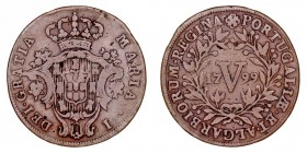 MONEDAS EXTRANJERAS
PORTUGAL
María I. 5 Reis. AE. 1799. GO.2,04. MBC-