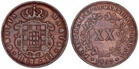 MONEDAS EXTRANJERAS
PORTUGAL
María II. 20 Reis. AE. 1853. Ley. rev…RUM · REGINA. GO.34,08. MBC-