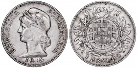 MONEDAS EXTRANJERAS
PORTUGAL
Escudo. AR. 1915. 24,93 g. GO.23,01. MBC