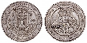 MEDALLAS
FRANCIA
AE-45. Medalla Ecole St. Francois de Sales. Castelnaudary (Aude). Bronce plateado. Metal plateado. MBC.