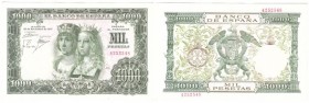 BILLETES
ESTADO ESPAÑOL, BANCO DE ESPAÑA
1000 Pesetas. 29 Noviembre 1957. Sin serie. ED.D70. Lavado, si no EBC. Muy escaso