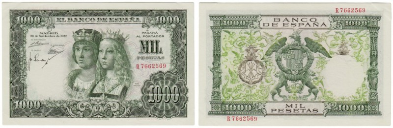 BILLETES
ESTADO ESPAÑOL, BANCO DE ESPAÑA
1000 Pesetas. 29 Noviembre 1957. Seri...