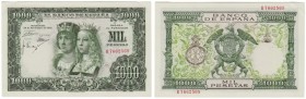 BILLETES
ESTADO ESPAÑOL, BANCO DE ESPAÑA
1000 Pesetas. 29 Noviembre 1957. Serie R. ED.D70A. Marca en los picos, si no SC-