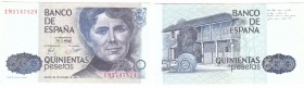 BILLETES
JUAN CARLOS I. BANCO DE ESPAÑA
500 Pesetas. 23 Octubre 1979. Serie 1M. ED.E2A. Ligeras arrugas, si no SC-
