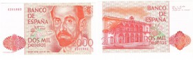 BILLETES
JUAN CARLOS I. BANCO DE ESPAÑA
2000 Pesetas. 22 Julio 1980. Sin serie. ED.E5. EBC+