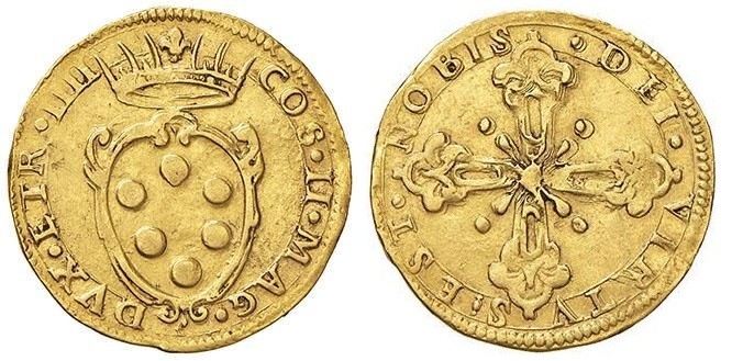 FIRENZE. Cosimo II (1608-1620) Doppia. D/ Stemma. R/ Croce. - gr. 6,72 - MIR 253...