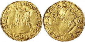 LUCCA. Repubblica (1369-1799) Scudo d'oro del Sole. D/ Stemma. R/ Volto santo. - gr. 3,38 - MIR 185 BB