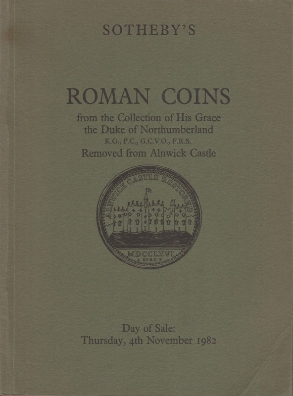 SOTHEBY’S. London, 4/11/1982: Roman coins from the Collection of His Grace the D...