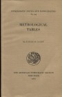 CALEY E. R. Metrological tables. N.N.A.M. 154. New York, 1965. Ril. editoriale, pp. 119, tavv. 2. Buono stato