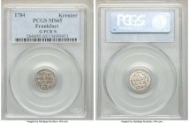 Frankfurt. Free City Kreuzer 1784 G-PCB-N MS65 PCGS, KM267. Gem in all regards and coveted as such.

HID09801242017