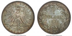 Frankfurt. Free City Gulden 1863 MS66 PCGS, KM369. Bold in all regards, with darkened pastel tone to boot.

HID09801242017
