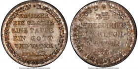 Frankfurt. Free City silver Specimen Pattern "Reformation" 2 Ducat 1817 SP65 PCGS, KM-Pn50. Reformation issue with handsome cabinet patina and a stunn...