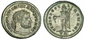 MAXIMIANO HÉRCULES. Follis. Cyzicus (295-296). R/ GENIO POPVLI ROMANI. RIC 10b. P. O. EBC-/EBC.