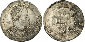 1/2 ducado.1575. Nápoles. GR VP. Olivares-113. Oxidaciones. MBC+.