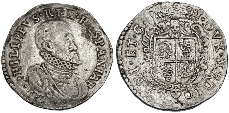 Escudo. 1594. Milán. CR-14/E. MBC-/MBC+.