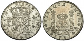 8 reales. 1737. México. MF. VI-1145. R.B.O. EBC-.