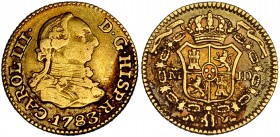 1/2 escudo. 1783. Madrid. JD. VI-1062. MBC-/MBC.