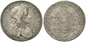 GRAN BRETAÑA. Carlos II. Corona. 1682/1. KM-445.1 DAV-3776B. MBC-.