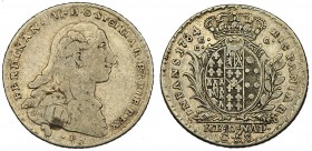 ESTADOS ITALIANOS. Nápoles. Fernando IV. 50 grana. 1784. Palermo. KM-C59. BC+/MBC-.