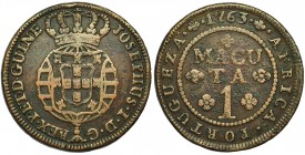PORTUGAL. José I. Macuta. Angola. 1763. GO-08.03. MBC/MBC-.