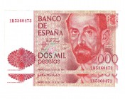 BANCO DE ESPAÑA. 2.000 ptas. 7-1980, pareja correlativa serie 1K. ED- E5a. SC.