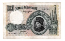 PORTUGAL. 100 escudos. Banco de Portugal. Similar a la anterior. Serie B. PICK-152. MBC.