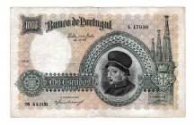 PORTUGAL. 100 escudos. Banco de Portugal. Similar a la anterior. Serie L. PICK-152. MBC.