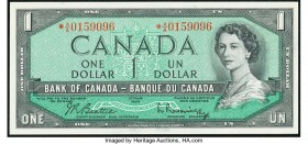 Canada Bank of Canada 1 Dollar 1954 *A/A Replacement BC-37bA Gem Crisp Uncirculated. 

HID09801242017