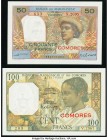 Comoros Banque de Madagascar et des Comores 50; 100 Francs ND (1963) Pick 2b; 3b Choice Crisp Uncirculated. 

HID09801242017