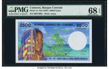 Comoros Banque Centrale Des Comores 2500 Francs ND (1997) Pick 13 PMG Superb Gem Unc 68 EPQ. 

HID09801242017