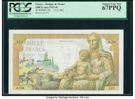 France Banque de France 1000 Francs 11.6.1942 Pick 102 PCGS Superb Gem New 67PPQ. 

HID09801242017
