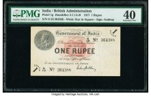 India Government of India 1 Rupee 1917 Pick 1g Jhun3.1.1A-B PMG Extremely Fine 40. 

HID09801242017