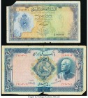 Iran Bank Melli 500 Rials AH1317 (1938) Pick 37d Fine; Libya National Bank of Libya 1 Pound L. 1955 (1959) Pick 20 Fine. The note from Iran has some t...